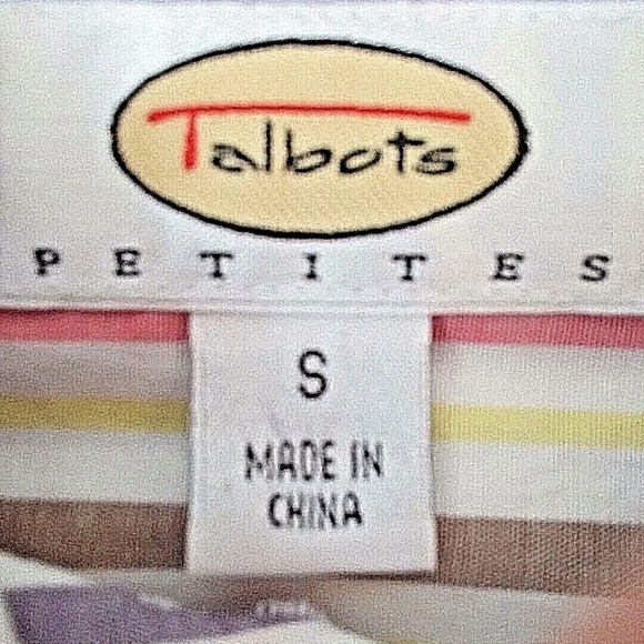 Talbots-Blouse-Stripes Top-Button-Down-Stretch - Picture 5 of 6